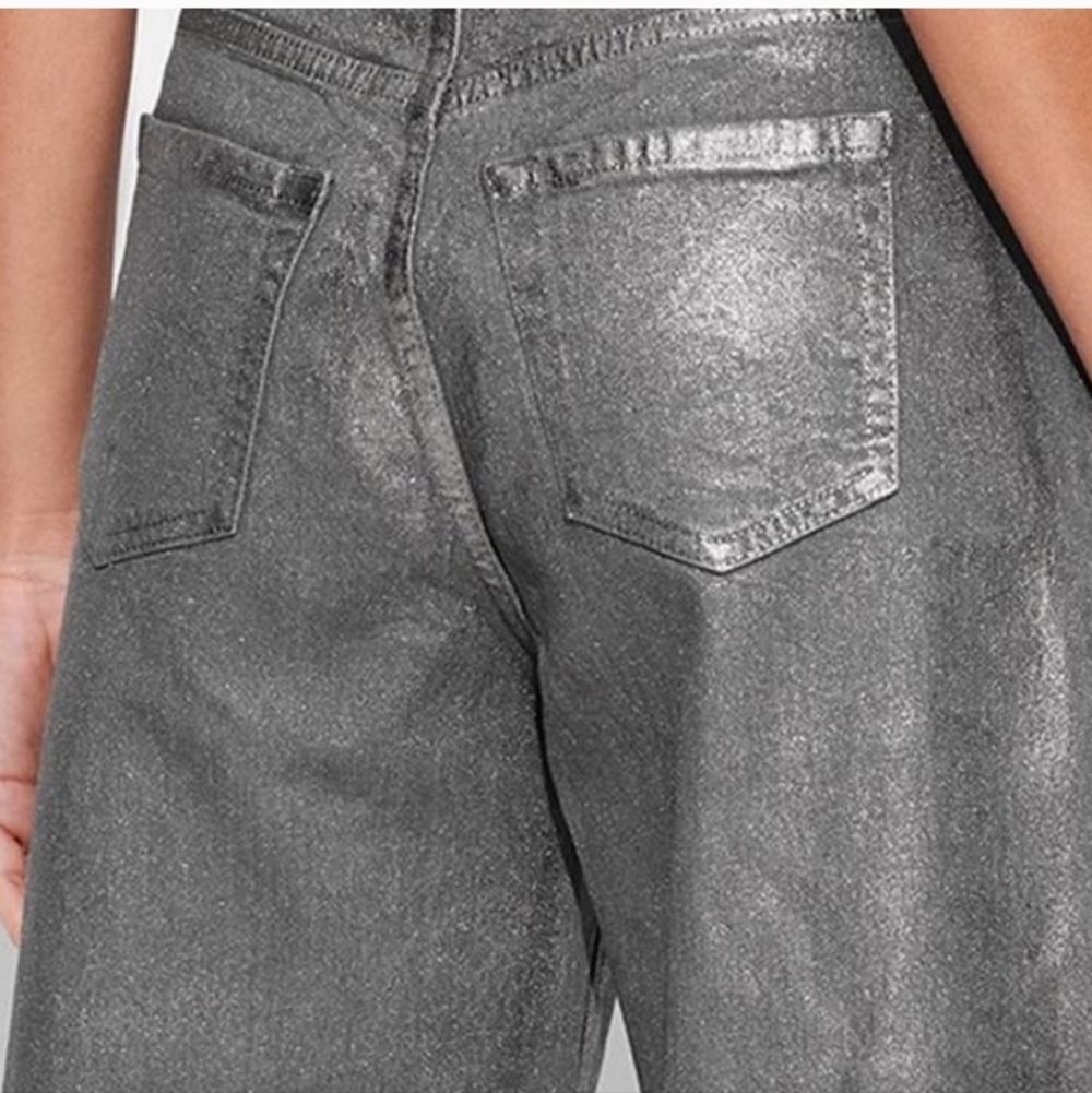 Women's High-Rise Baggy Jeans - Wild Fable Dark Gray 4 - Picture 2 of 16